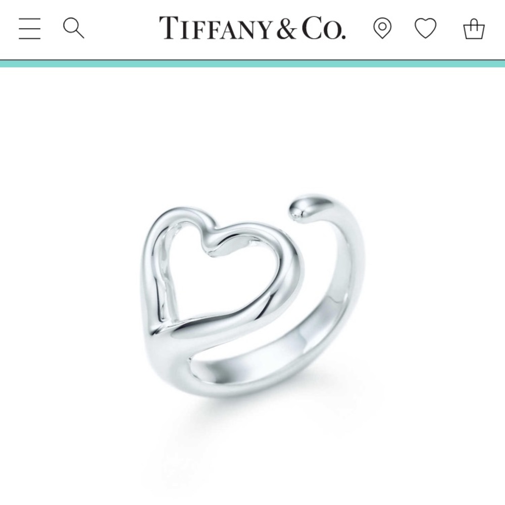 Elsa peretti tiffany open heart ring